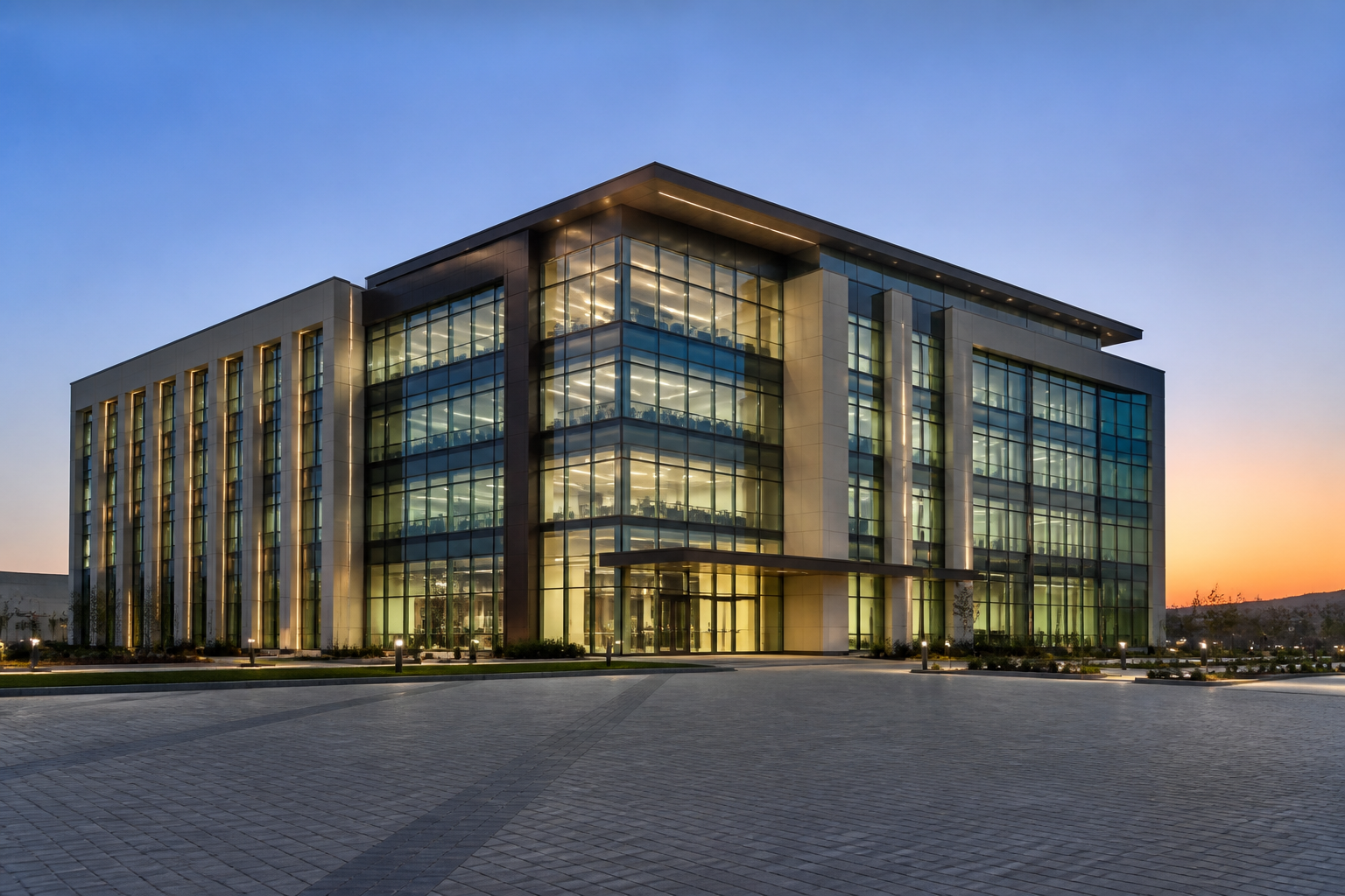 Completed facade