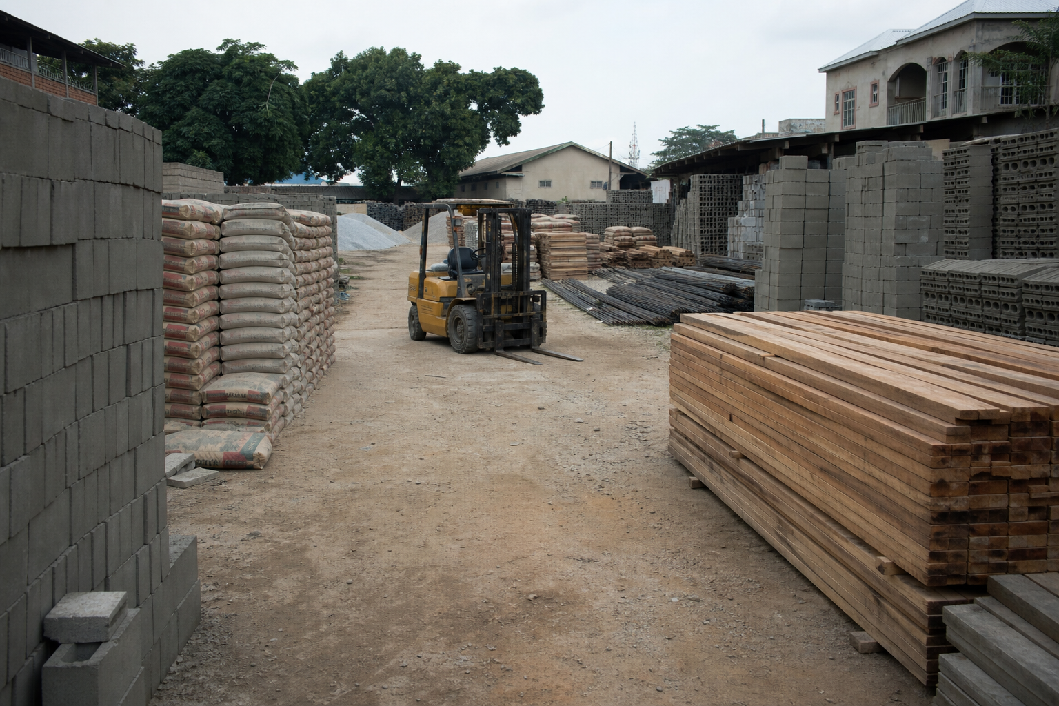 Materials yard